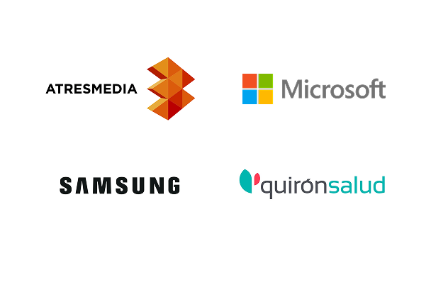 logo Atresmedia, Micro, samsung, quiron