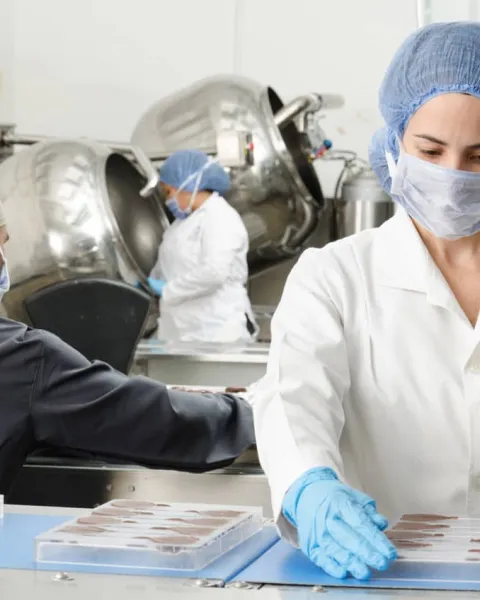 Enfermera trabajando en un hospital